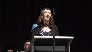 USQ Toowoomba Graduation Ceremony Valedictorian - Kirrily Heather Werth – 10AM Friday 5 April 2019