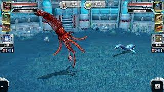 Colossal Squid VS Elasmosaurus - Jurassic Park Builder Aquatic Tournament Android Gameplay HD