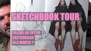 Sketchbook Tour  -  I finished an entire sketchbook in a month...