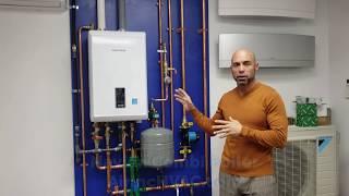 Navien Combi Boiler Demonstration. Efficient and Space Saving