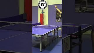 High toss serve followed with winner forehand by KOUS #tabletennis @gre78 @Tabletennis11 @WTTGlobal