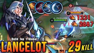 29 Kills!! One Shot Build Lancelot Crazy Critical Damage!! - Build Top 1 Global Lancelot ~ MLBB