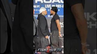 Gervonta Davis gives DEATH STARE to Lamont Roach at press conference!