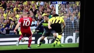 Roman Weidenfeller head save min.43 - B. Dortmund vs B. München - Champions League 25-05-2013