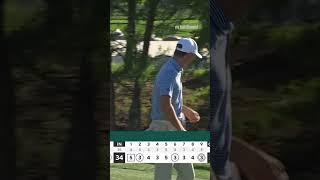 Jordan Spieth sinks an eagle putt... wait for Si Woo Kim's reaction  #shorts