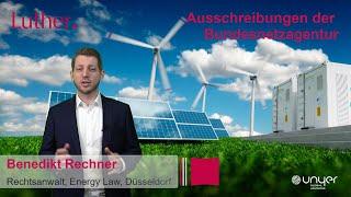 Luther "Solar Talks on Demand" - Ausschreibungen der Bundesnetzagentur