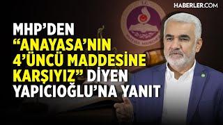 Anayasanın 4.Maddesi |  Özgür Özel'in Topu Attığı MHP'den Cevap Var!