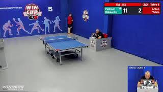18:30 Николенко Максим  3-0 Ёлкин Антон  стол 5  ЮГ-4  08.06.22 | Настольный Теннис WINCUP