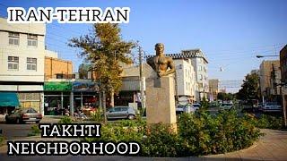 tehrangard drive in tehran from takhti neighborhood - iran tehran 2022/1401