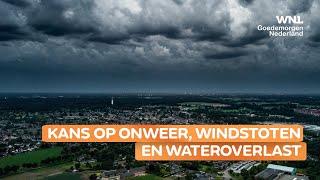 Code geel: kans op onweer, windstoten en wateroverlast