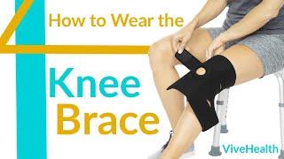 How to Put on The Vive Knee Brace - SUP2009BLK