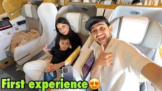 Basil ke sath peheli bar business class ka experience kiya | Karachi to Dubai