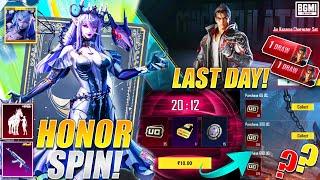 LAST DAY BGMI TEKKAN 8 CRATE OPENING || HONOR SPIN COMPLETE LEAKS || DAILY SPECIAL BUNDLE TRICK?