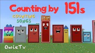 Counting by 151 Song | Minecraft Number Blocks Counting Songs | Math and Number Songs for Kids