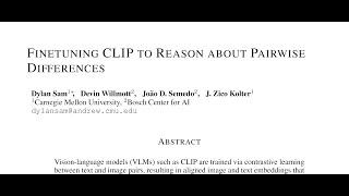 [QA] Finetuning CLIP to Reason about Pairwise Differences