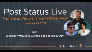 Post Status Live: Front-End Performance in WordPress