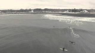 Winter Surfing @ Rye on the Rocks, NH