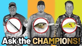 What is the GO TO lures of the BASSMASTER champions???  Best Bass fishing lures EVER!