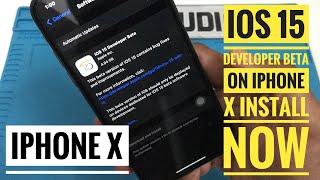 How to install iOS 15 developer beta on iPhone X | ASMR | RK Studios