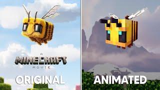 A Minecraft Movie Trailer COMPARISON (original vs reality vs animated)