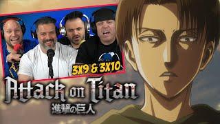 First time watching Attack on Titan reaction episodes 3x9 & 3x10 (Sub)