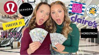 WE WENT CHRISTMAS SHOPPING AT THE MALL WITH A $1,000 BUDGET 