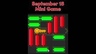 15 September mini game |  Hamster kombat mini key game today | daily combo | daily cipher code hmstr