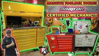 MASSIVE SNAP ON TOOLBOX TOUR!!! / 3 TOOLBOXES! #toolboxtour #snapon #tools #harborfreight #toolbox