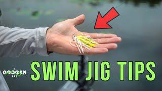 How to FISH the GOOGAN GRASS HERO Swim JIG ! ( Bass Fishing Tips)