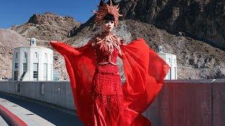 MAKING HISTORY: Jessica Minh Anh transformed Hoover Dam into a catwalk