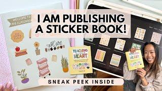 I PUBLISHED A STICKER BOOK! | from teacher-inspired digital illustrations to unboxing FIRST copy