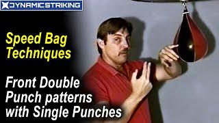 Front Double Punch patterns with Single Punches Speed Bag Techniques by Alan Kahn