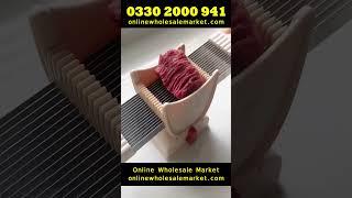 Stainless Steel Manual Meat Slicer – Multi-Function Handheld Dicer | Online Wholesale Market