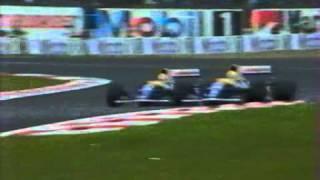 Formula 1. France 1992. Mansell & Patrese fight