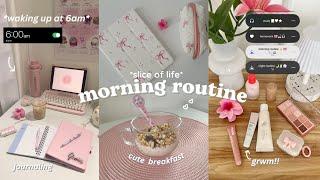 cozy & productive  MORNING ROUTINE °‧⟡˖  || skincare, student diaries, productive morning,