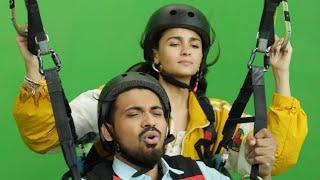 Perk ad shoot with @aliabhatt | paragliding man × alia bhatt biggest collab