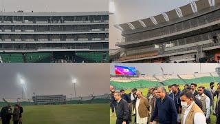 Breaking  PCB Chairman Mohsin naqvi full tour of Gaddafi Stadium