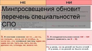 Минпросвещения обновит перечень специальностей СПО