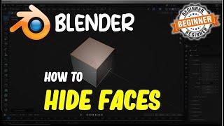 Blender How To Hide Faces