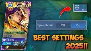 BEST SECRET SETTINGS FOR ARLOTT!! | MLBB 2025