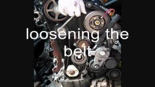 VW TDI engine ALH timing belt tensioner procedure