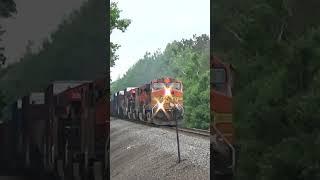 RARE RS3L horn on BNSF Dash 9 #shorts