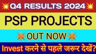 PSP Projects Q4 Results 2024  PSP Projects Results Today  PSP Projects Share Latest News