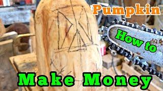 Easy Wooden Pumpkin Carving Tutorial For Halloween Beginners