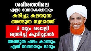 ശരീര വേദനകൾ മാറും ഈ സ്വലാത്ത് 3 വട്ടം ചൊല്ലി മന്ത്രിച്ച് കുടിക്കുക | Swalath