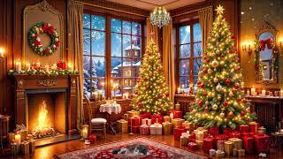 Christmas Music Ambience with Instrumental Christmas Music & Crackling Fireplace Christmas Ambience