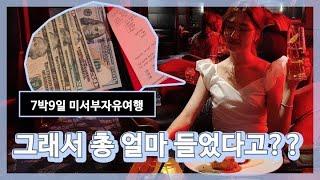 [여행vlog] 7박9일 미서부자유여행 총경비는 얼마???