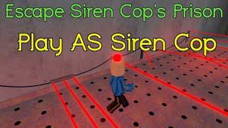  Escape Siren Cop's Prison  Roblox SCARY OBBY - Play AS Siren Cop