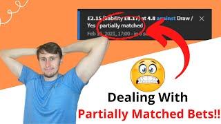 Matched Betting: Partially Matched Bets Explained (Includes Examples)