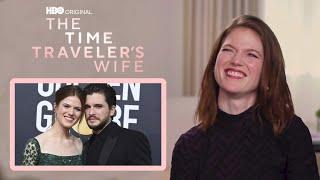 Rose Leslie talking about Kit Harington and their son during “The Time Traveler’s Wife” press tour